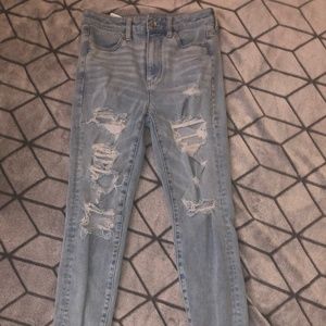 AE Hightest Rise ripped Jeggings
